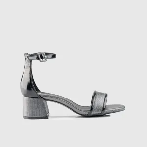 Block Heel Sandal Black 10529