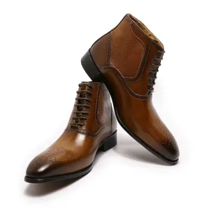 DW Men's Genuine Leather Lace Up Boots