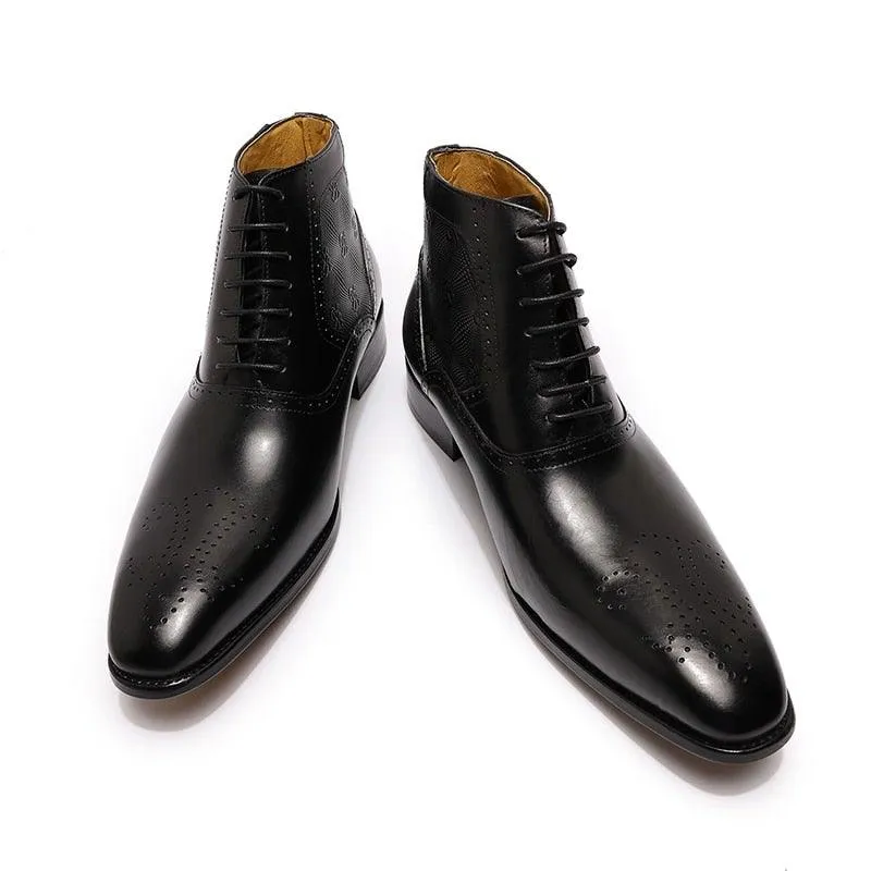 DW Men's Genuine Leather Lace Up Boots