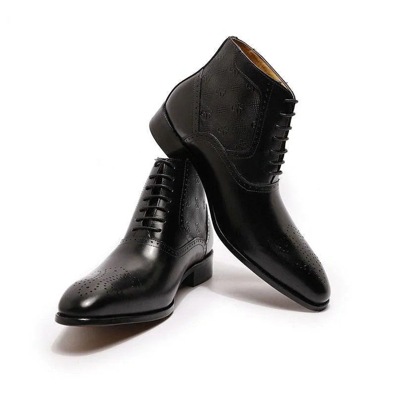 DW Men's Genuine Leather Lace Up Boots
