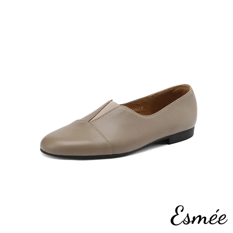 Extra Soft Leather Round Toe Loafers