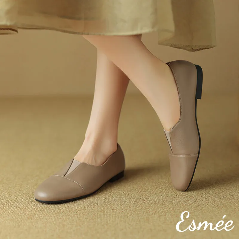 Extra Soft Leather Round Toe Loafers