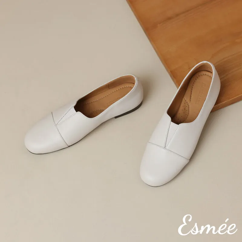 Extra Soft Leather Round Toe Loafers