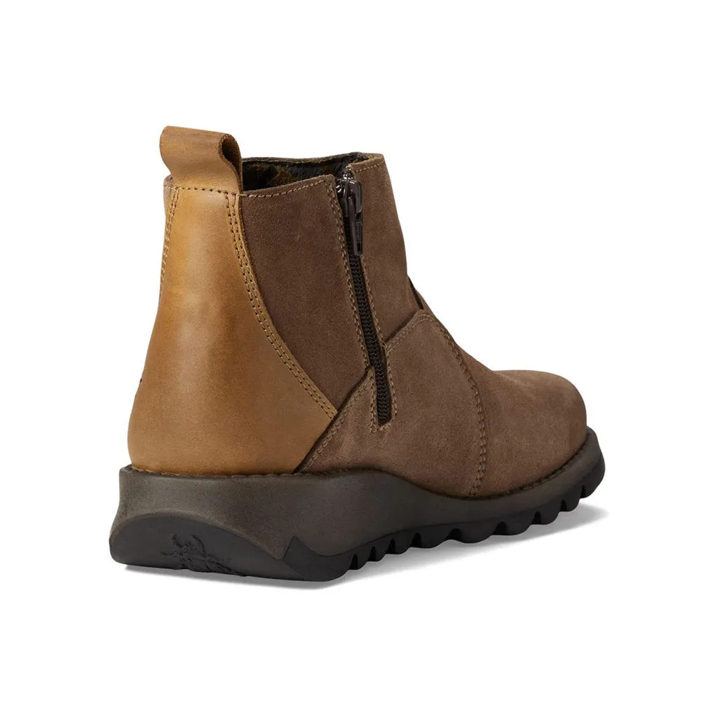 Fly London Sely918Fly Rug Oiled Suede Women's Zip Up Ankle Boots