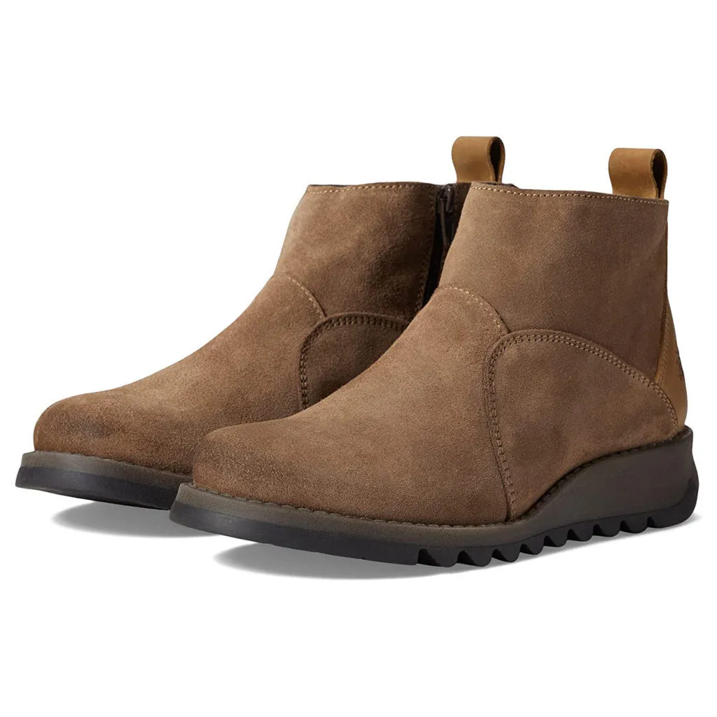 Fly London Sely918Fly Rug Oiled Suede Women's Zip Up Ankle Boots