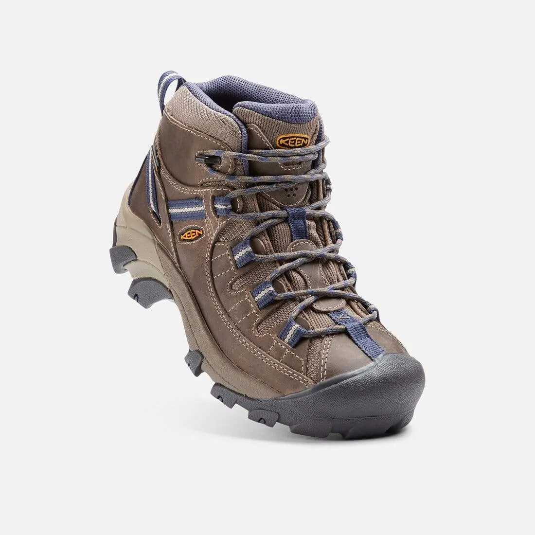 Keen Women's Targhee II Mid Waterproof Hiking Boots- Goat/ Crown Blue