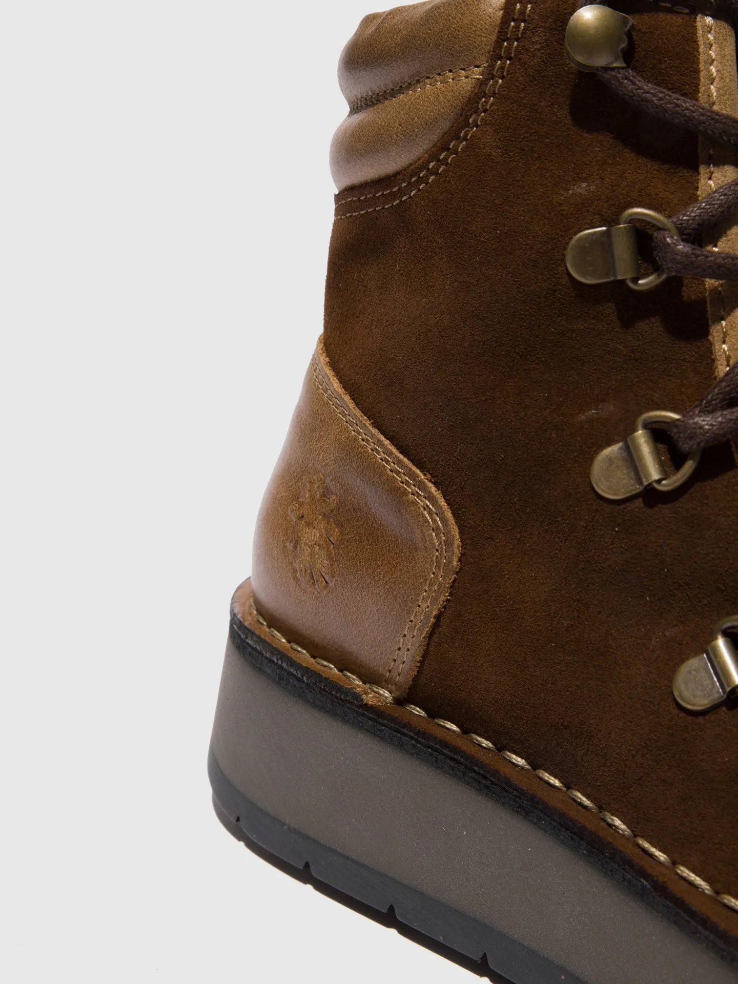 Lace-up Ankle Boots ROXA067FLY OILSUEDE/RUG CAMEL