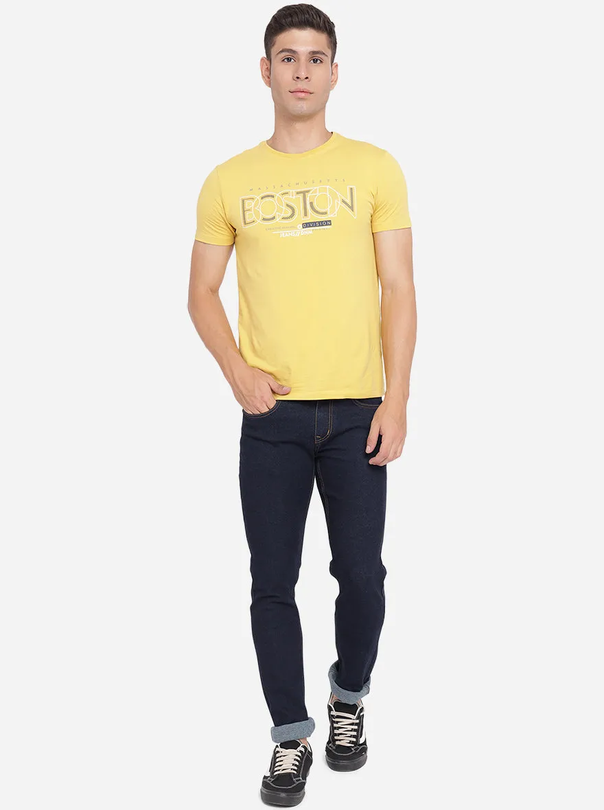 Mood Indigo Blue Washed Narrow Fit Jeans | Greenfibre