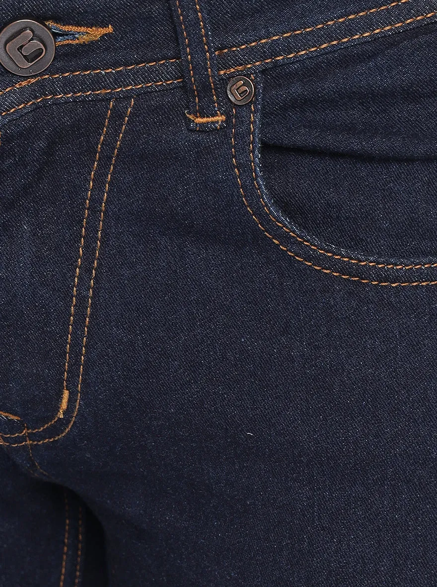 Mood Indigo Blue Washed Narrow Fit Jeans | Greenfibre