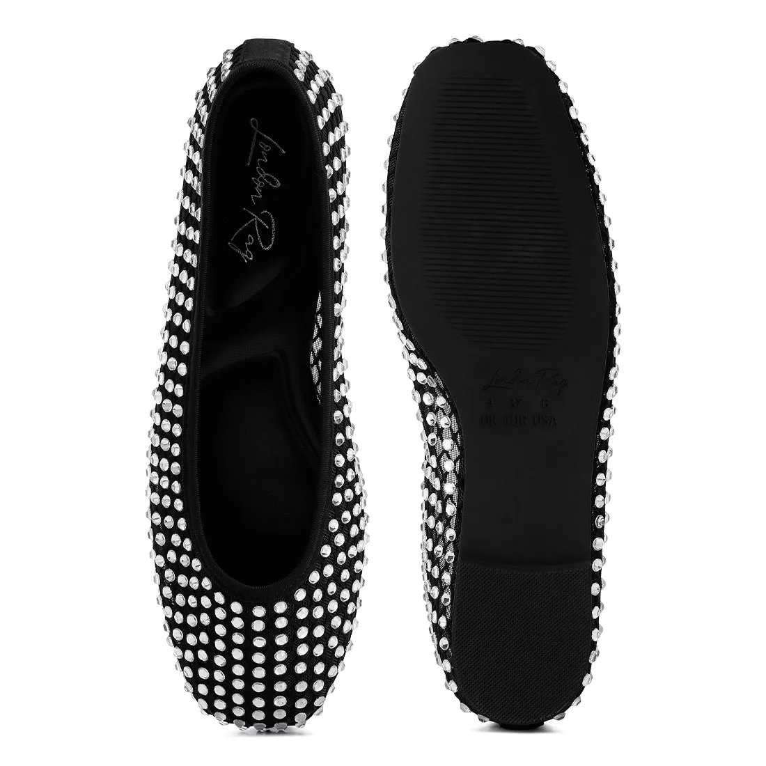Naked Rhinestone Ballerinas