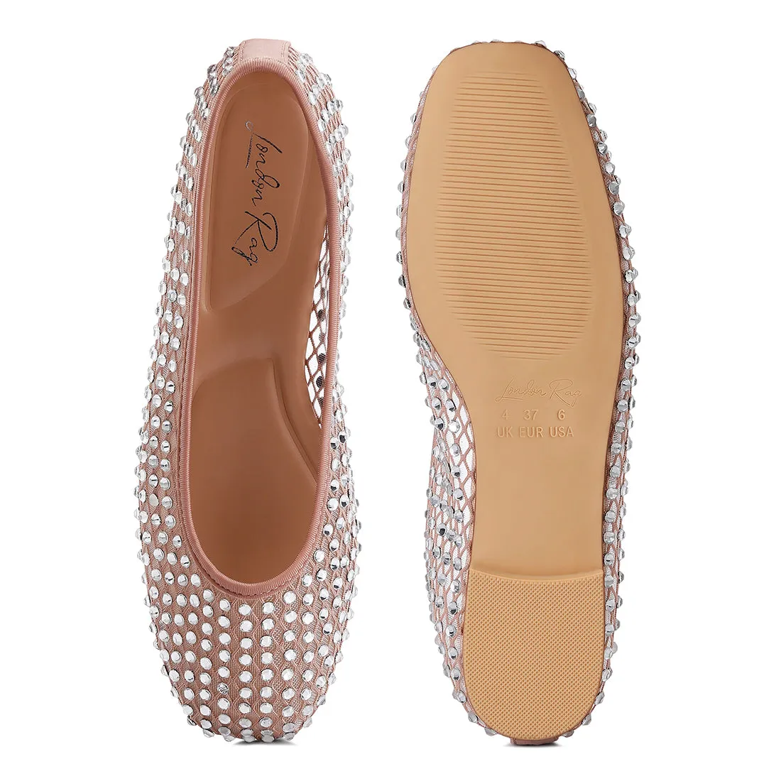 Naked Rhinestone Ballerinas