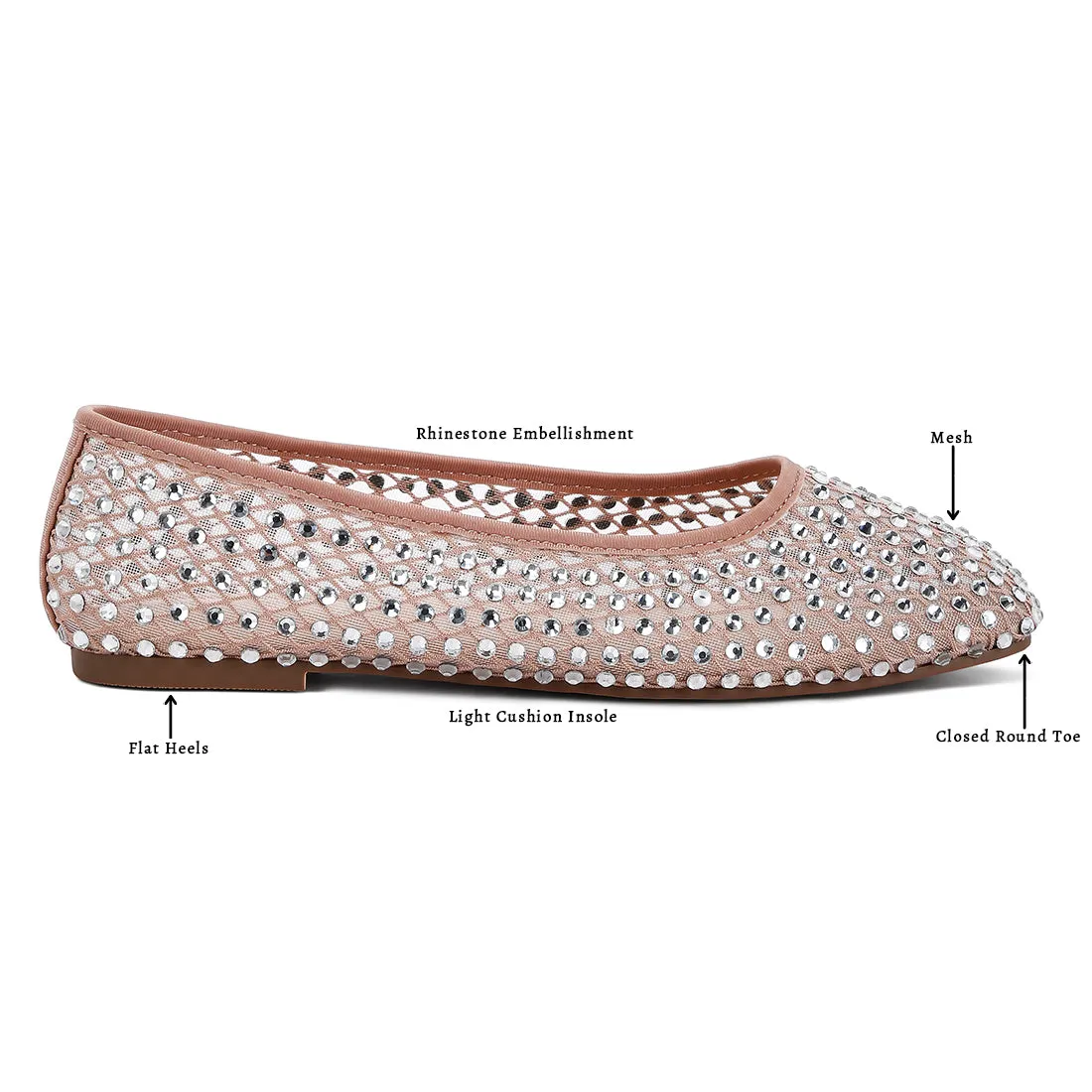 Naked Rhinestone Ballerinas