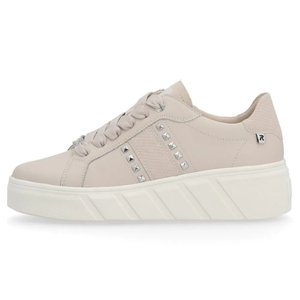 Rieker Carla 06 Light Rose Leather Sneaker (Women's)