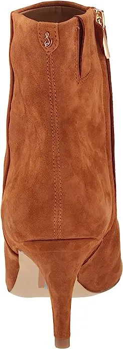 Sam Edelman Ulissa Frontier Brown Pointed Toe Kitten Heel Bootie Ankle Boot