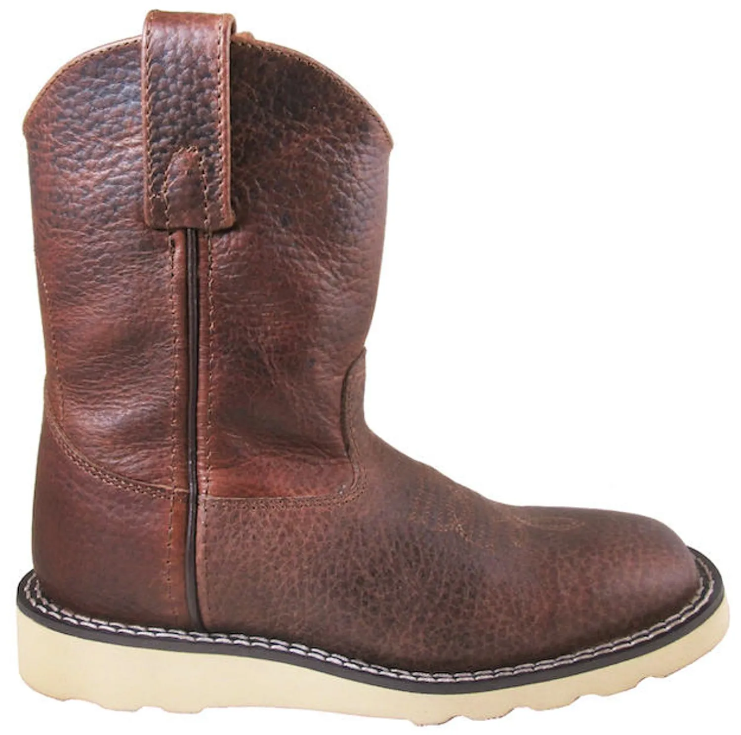 Smoky Mountain Youth Boys Branson Brown Leather Cowboy Boots 6.5 D