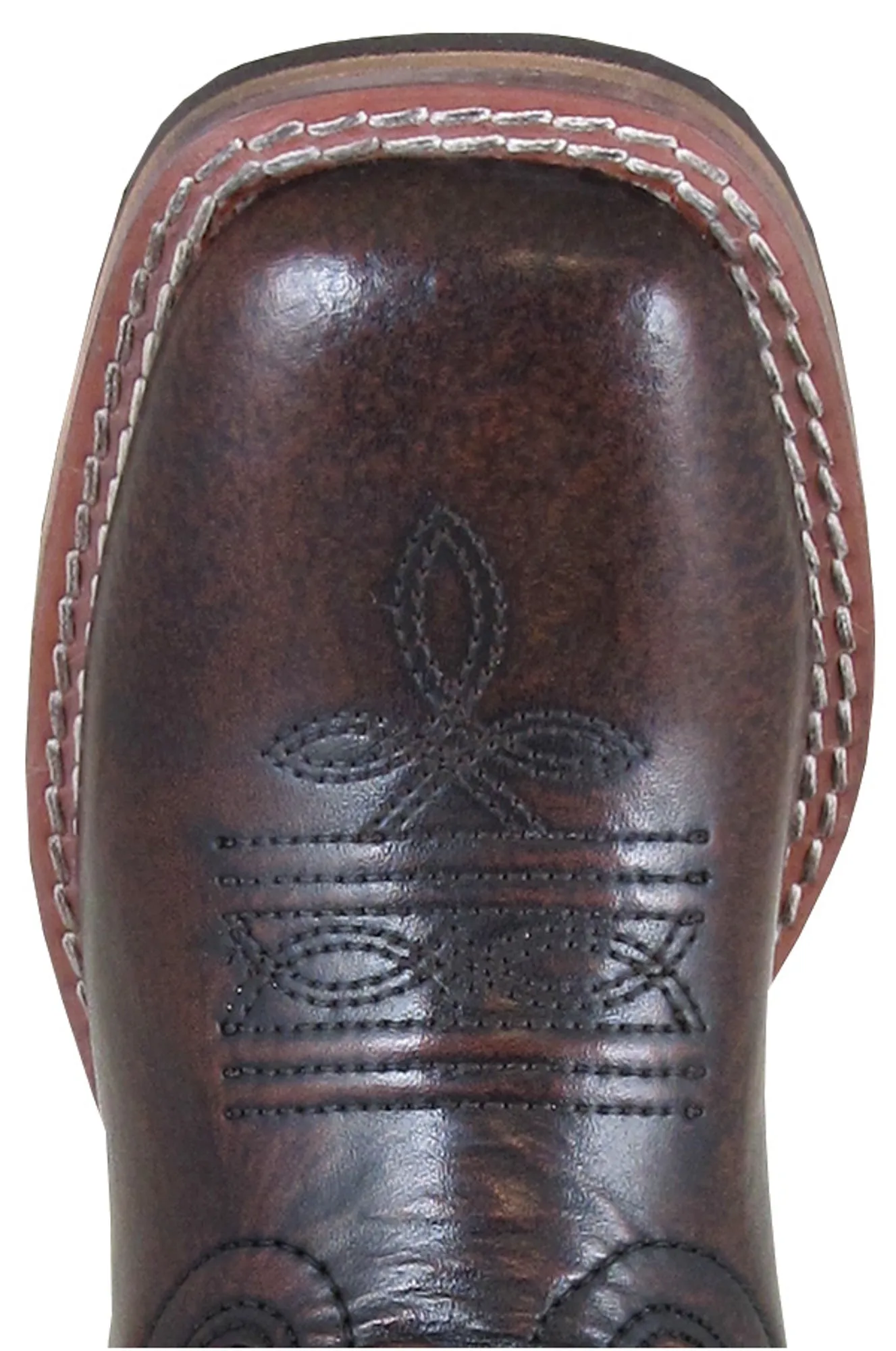 Smoky Mountain Youth Boys Landry Chocolate Leather Cowboy Boots 7 D