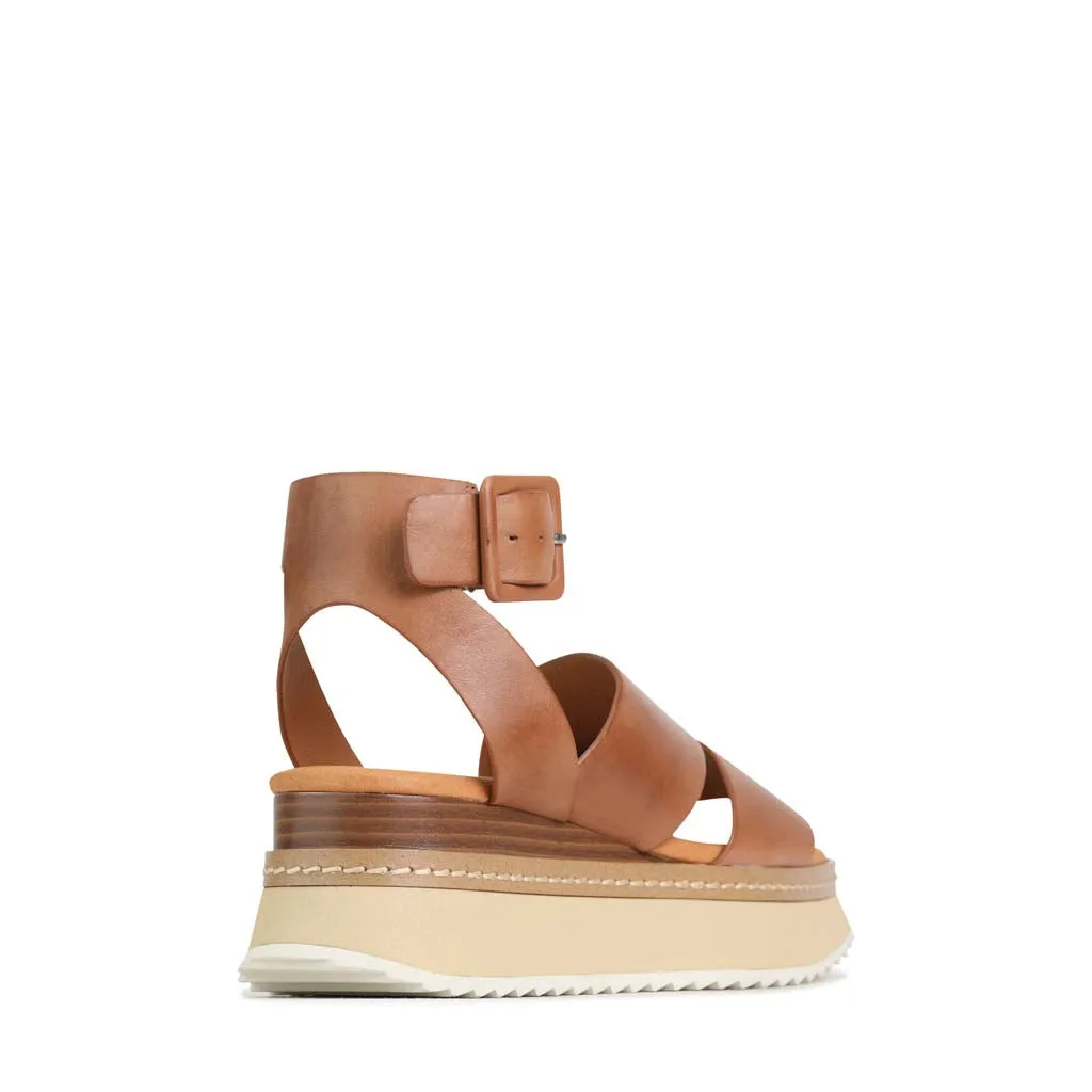 TONALITY LEATHER PLATFORM SANDAL