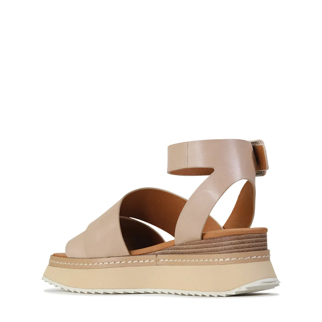 TONALITY LEATHER PLATFORM SANDAL