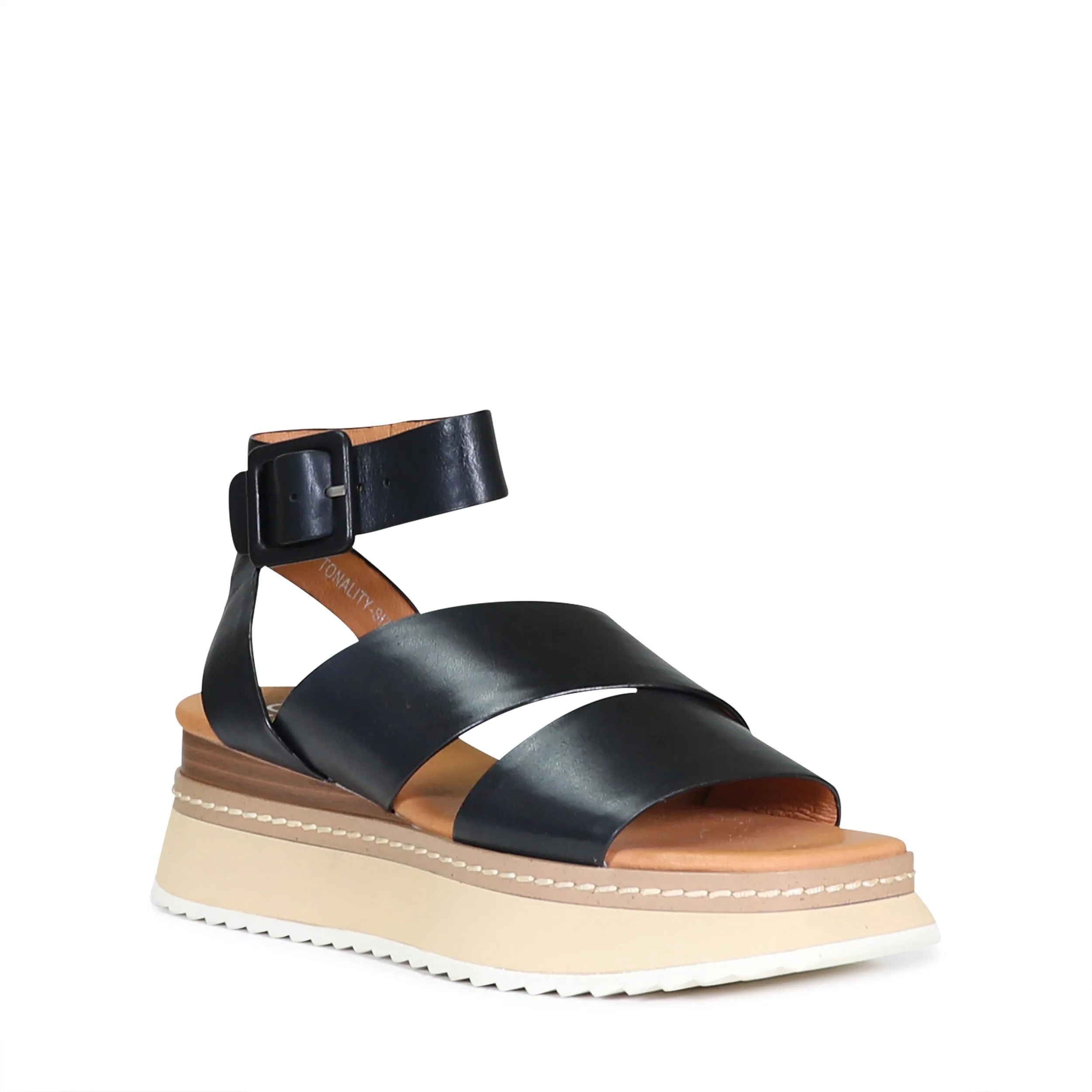 TONALITY LEATHER PLATFORM SANDAL