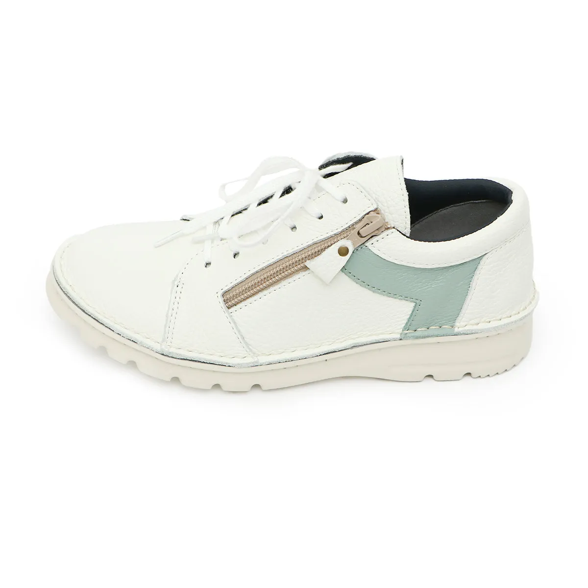 Tsubasa White combi Ultra Light Wide Fit Sneakers