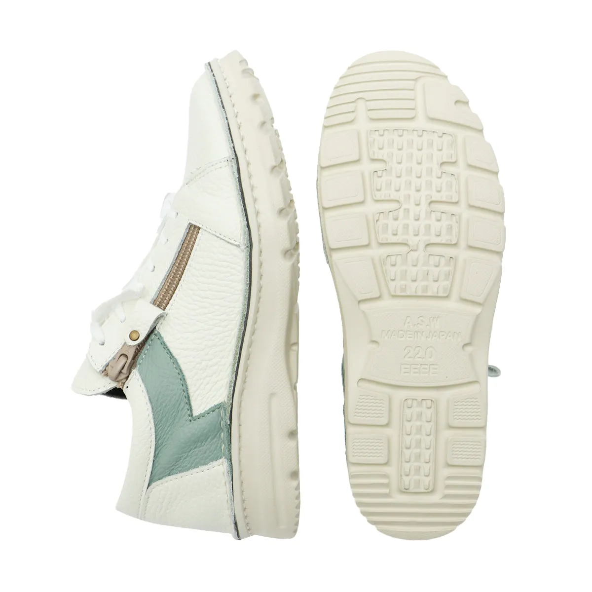 Tsubasa White combi Ultra Light Wide Fit Sneakers