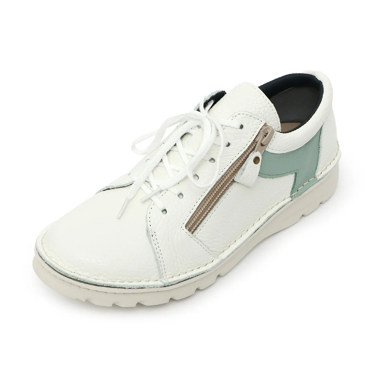 Tsubasa White combi Ultra Light Wide Fit Sneakers