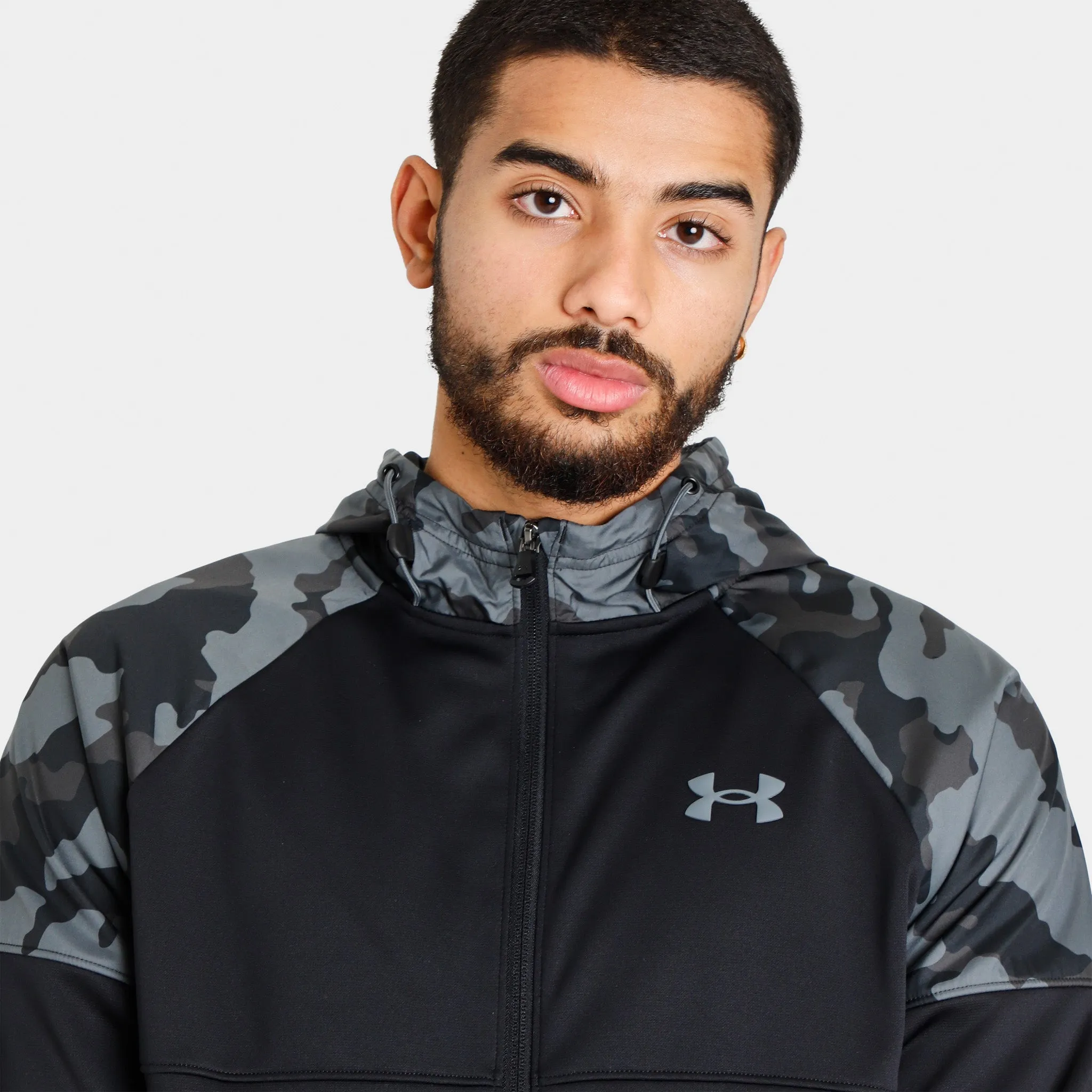 Under Armour JD Armour Fleece� Full Zip Prtd Hoodie Black / Pitch Gray