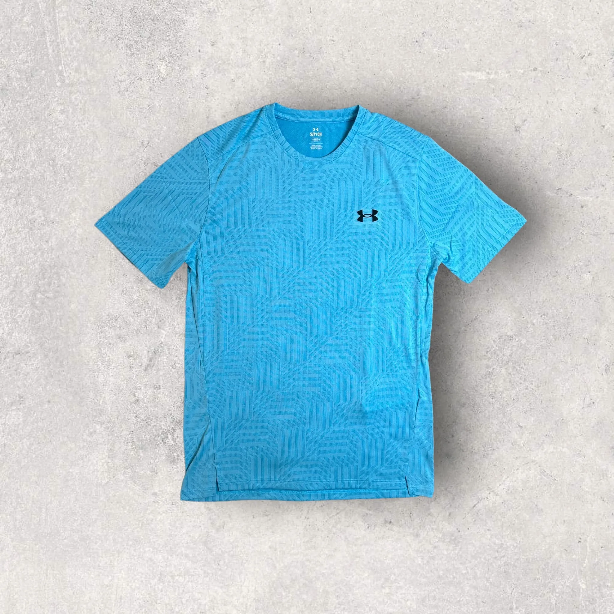 UNDER ARMOUR T-SHIRT/SHORT SET - BLUE/BLACK