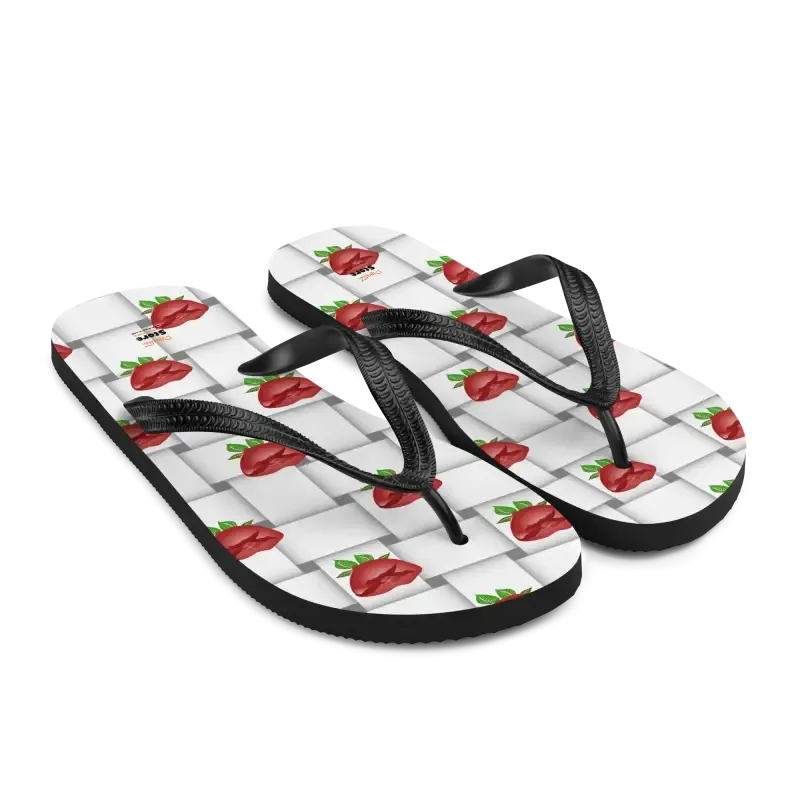 Vibrant Summer Chic Rubber Sole Flip Flops