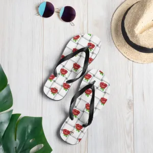 Vibrant Summer Chic Rubber Sole Flip Flops