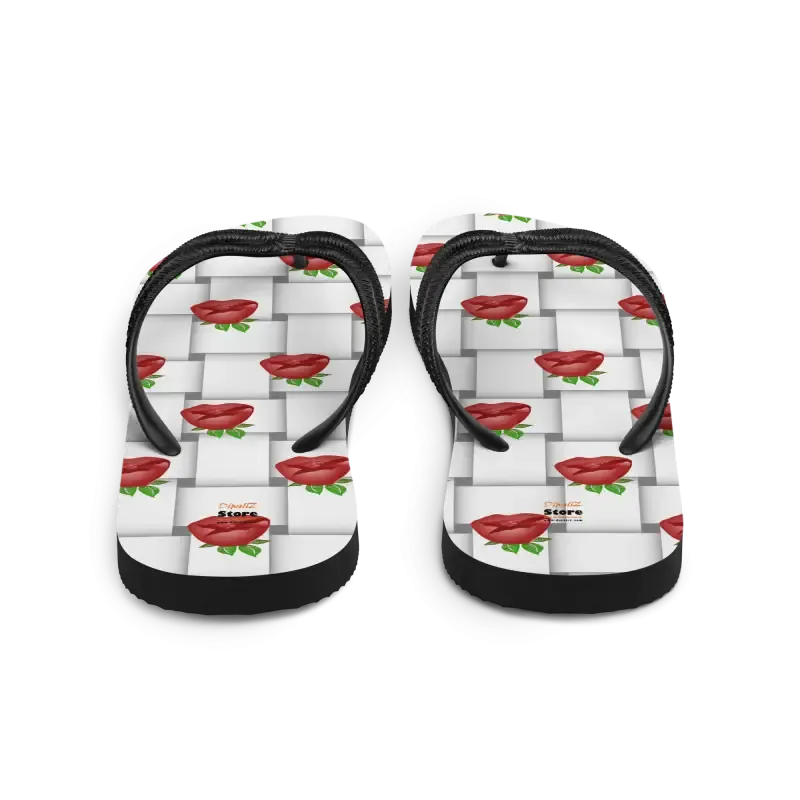 Vibrant Summer Chic Rubber Sole Flip Flops