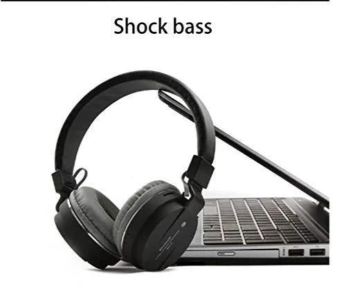 Wireless Headset SH12 Wireless Bluetooth Headphone with FM and SD Card Slot Best Quality