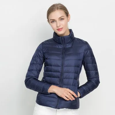 Women Winter Coat New Ultra Light White Duck Down Jacket