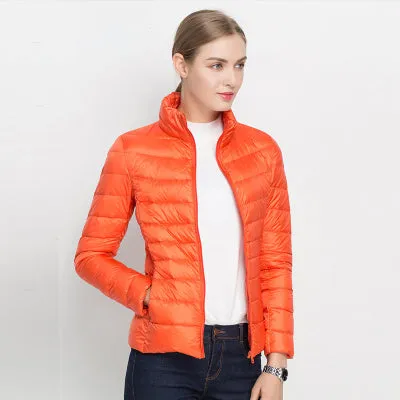 Women Winter Coat New Ultra Light White Duck Down Jacket