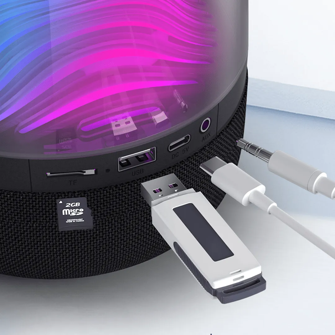 ZGA RGB 360° Rhythmic Wireless Bluetooth AI Speaker
