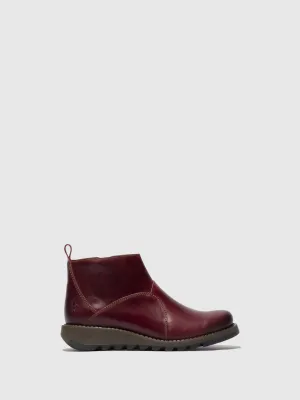 Zip Up Ankle Boots SELY918FLY PURPLE